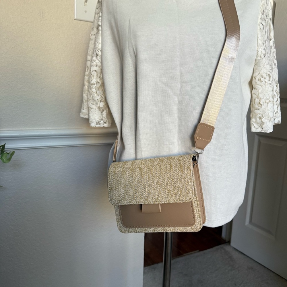 Beige Crossbody Bag - Picture 1 of 7